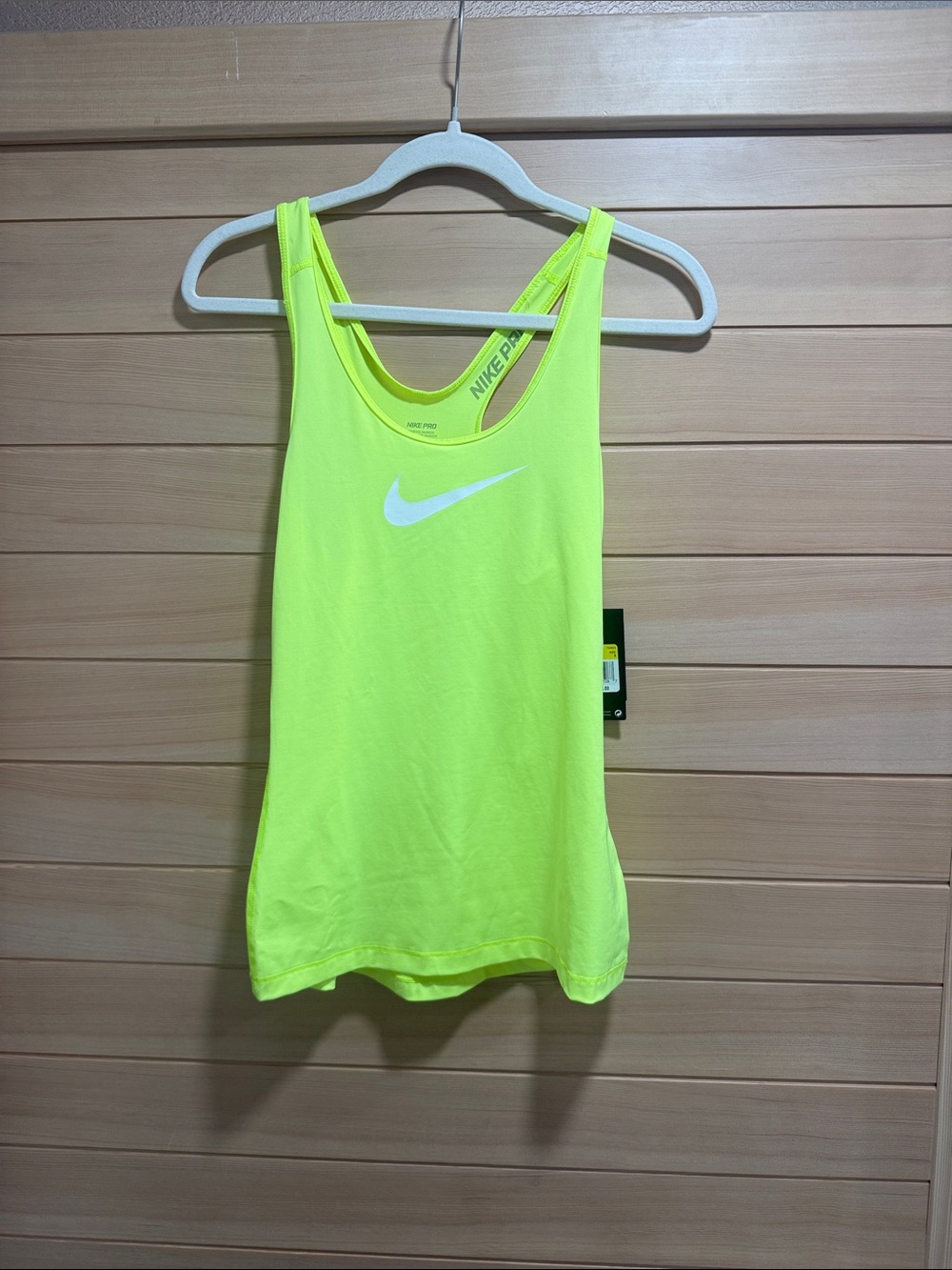 Nike Neon Yellow Performance Racerback Tank Top